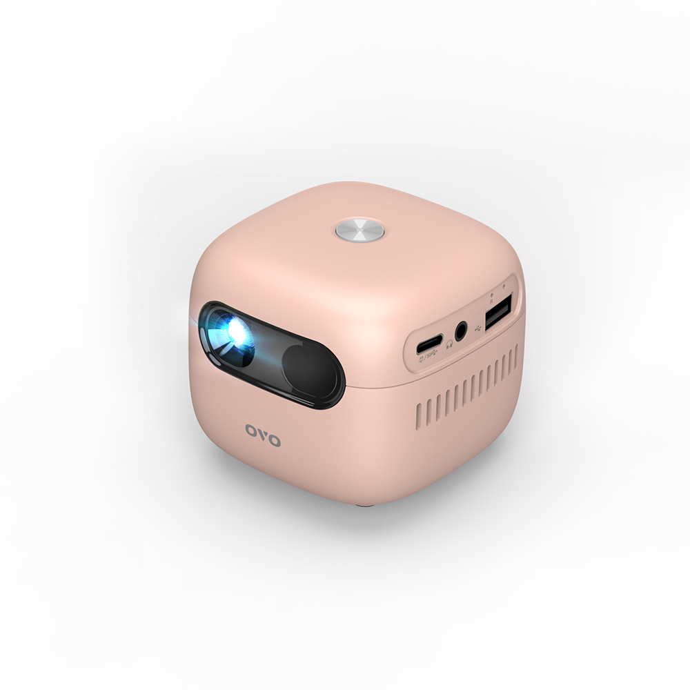 小蘋果智慧投影機 U1-A 玫瑰奶茶款